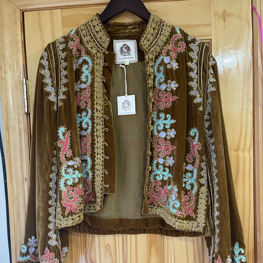 Chasing unicorns Velvet Revolution jacket tawny brown-S
